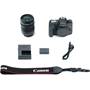 Canon EOS Rebel T6s Telephoto Lens Kit Shown with included accessories