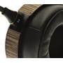 Audeze EL-8 Open-back Cables connect to both earcups via newly designed plug-ins