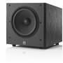 JBL Arena Sub 100P Angled front view with included grille removed