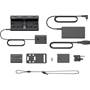 Sony Alpha Multi Battery Adapter Kit Shown with all included accessories