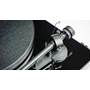 Pro-Ject Debut III SB Detail of one-piece aluminum tonearm