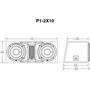 Rockford Fosgate Punch P1-2X10 Dimensions