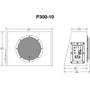 Rockford Fosgate Punch P300-10 Dimensions