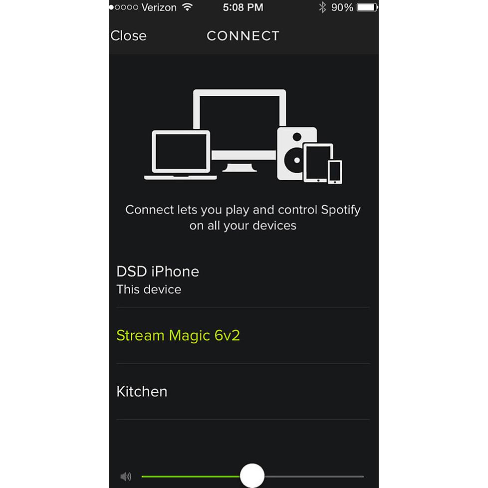 iPhone 5 with Spotify Connect