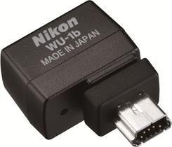 The optional Nikon WU-1b wireless mobile adapter
