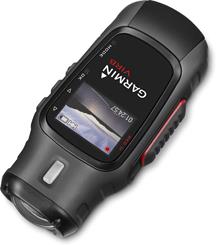 The Garmin VIRB features an aerodynamic design.