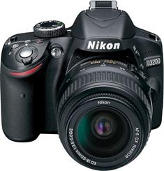 Nikon D3200 with 18-55mm lens