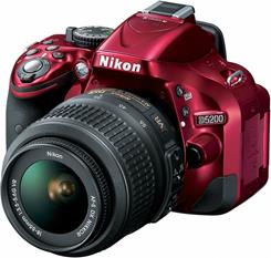 The Nikon D5200 dual-lens kit includes the 18-55mm lens (shown here) and a 55-200mm lens for longer zoom.