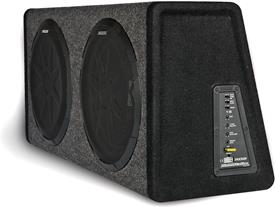 Side view of Kicker 11PHD12 powered subwoofer