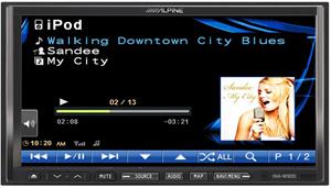 Alpine INA-W900BT iPod screen