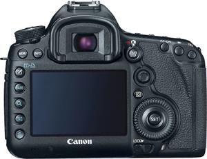 The Canon EOS 5D Mark III back panel