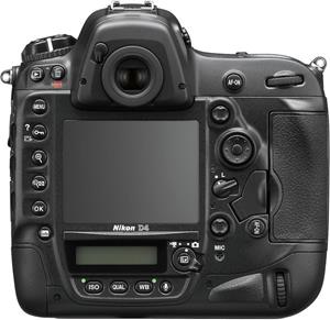 The back of the Nikon D4