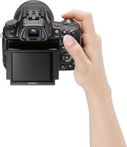 The Sony SLT-A37's tilting LCD display