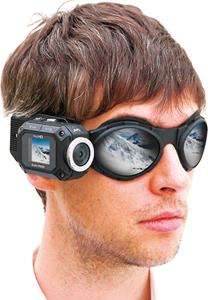 The JVC GC-XA1 Adixxion camcorder goggle mount