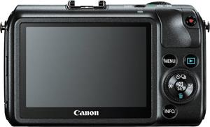 The Canon EOS M features a multi-touch LCD touchscreen display