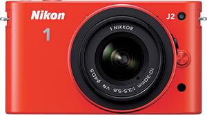 The Nikon 1 J2 hybrid digital camera