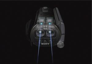 The Sony Handycam® HDR-TD20V has two full-HD sensors for high-resolution 3D imaging
