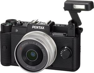 The Pentax Q's on-board flash