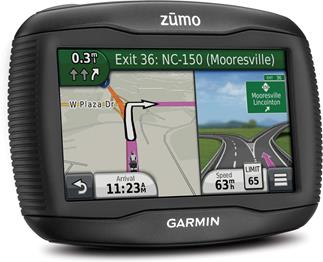 Garmin zumo 390LM portable motorcycle navigator