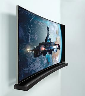 Samsung HW-H7500 with a Samsung curved-screen TV