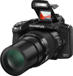 Olympus SP-100 with red dot sight