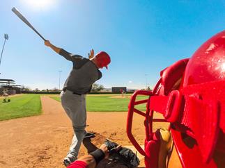 Keep an eye on the strike zone, analyze your swing, or just enjoy the game with a GoPro HERO.