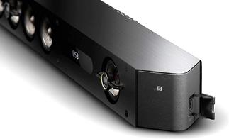 The Sony HT-ST9 creates a wide soundfield with 10 speakers, including three supertweeters for crisp highs.