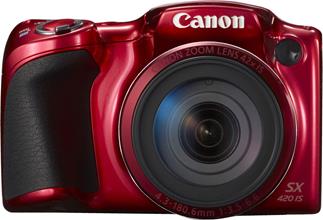 The Canon PowerShot SX420 IS features an easy to grip design.