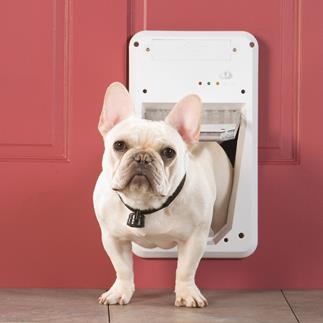 The SmartKey device on your pet's collar is the only thing that will unlock the SmartDoor.