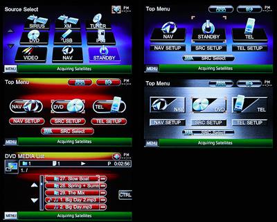 A variety of GUI