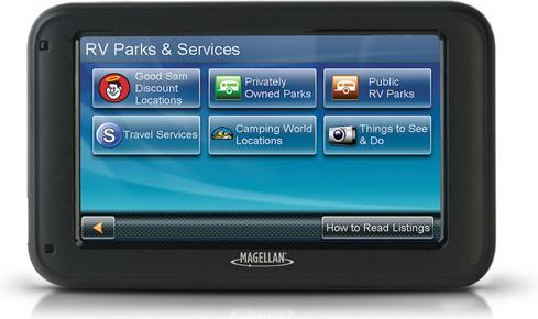Magellan RV5365T-LMB portable navigator for RVs