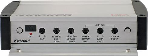 Kicker KX1200.1 control panel (shown for illustration)