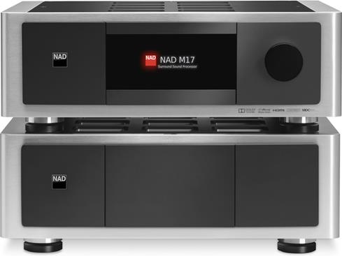 NAD Masters Series M17 and M27 preamp/processor and seven-channel power amplifier