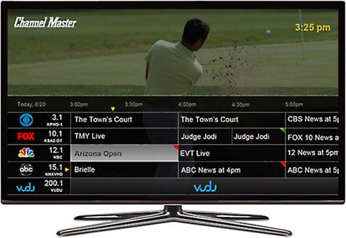 Channel Master DVR+ program guide