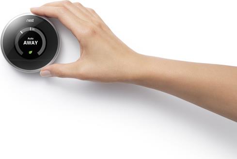 The Nest Learning Thermostat learns your schedule, so you can save energy when you're not at home.