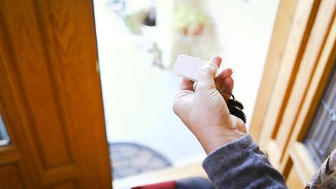 Don't have a smartphone? The iSmartAlarm Remote Key Tag lets you control basic functions of the system.