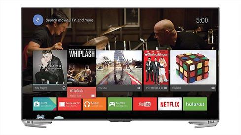 Sharp LC-80UH30U Android TV screen