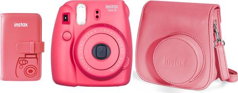 Get a color-matched instant camera, carrying case, and photo wallet, and you're ready to start taking pictures!