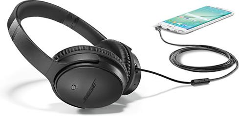 Bose QC25 with Samsung Android phone (not included)