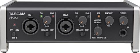 Tascam US-2x2 audio interface
