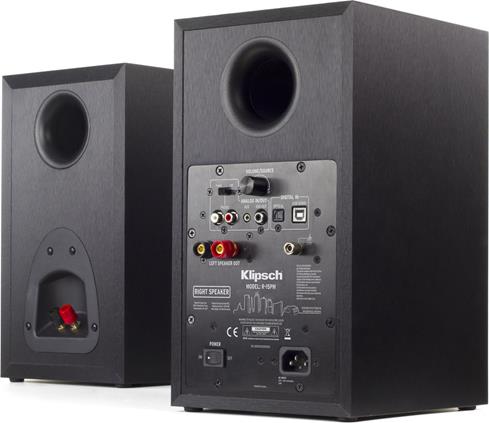 Klipsch R-15PM speakers (back)