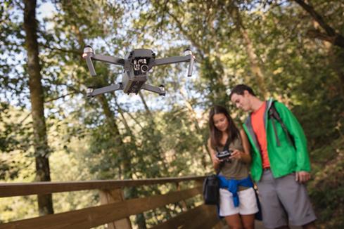 DJI Mavic Pro Aerial drone with gimbal-mounted 4K camera and remote control