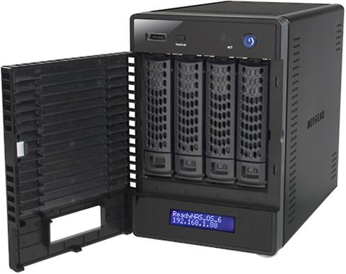 The Netgear RS214 has four internal bays so you can add memory when you need to.