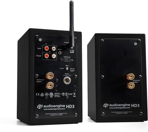 Included Audioengine HD3 speakers offer analog and digital connections, plus Bluetooth for wireless streaming.