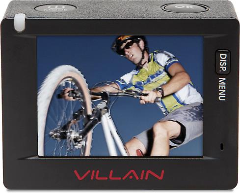 The 2" screen on the Monster Digital Villain camera helps frame and review exciting action shots.