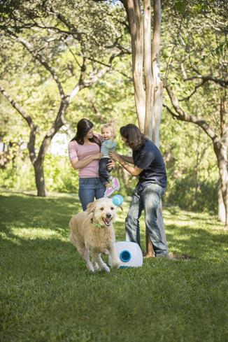 iFetch Too keeps your pup active and happy so everyone enjoys family time.