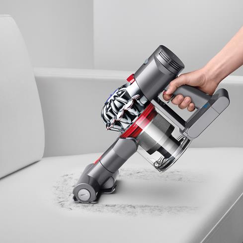 The included mini motorized tool helps lift ground-in dirt and pet hair.