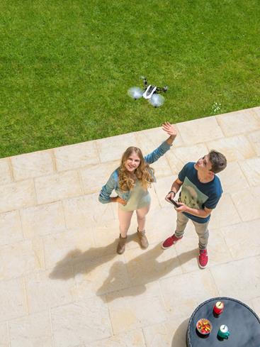 The Parrot Mambo Fly offers a bird's-eye view for selfies.