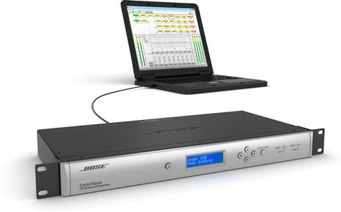 Connect your computer via the rear USB on the ControlSpace® SP-24 for detailed control over settings and equalization.