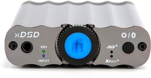 Front panel of the iFi Audio xDSD DAC/headphone amp